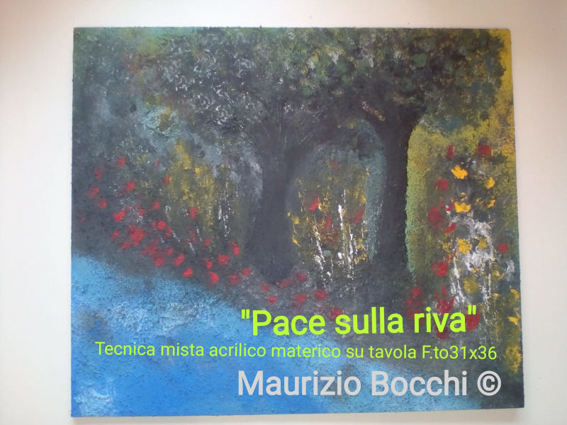 Maurizio_Bocchi_PACE_SULLA_RIVA_Tecnica_mista_su_tavola_acrilico_materico_F.to31x36_Name Maurizio_Bocchi_PACE_SULLA_RIVA_Tecnica_mista_su_tavola_acrilico_materico_F.to31x36 inventarti.it